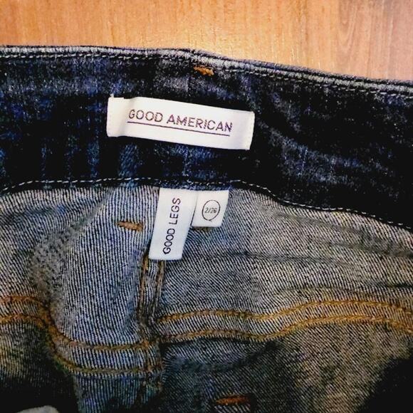 GOOD AMERICAN GOOD LEGS ACCENT STRIPE JEANS SIZE 26 - Picture 7 of 11